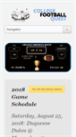 Mobile Screenshot of collegefootballquest.com